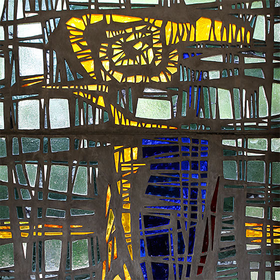 Betonglasfenster (Ausschnitt) Theo M. Landmann, Gemen